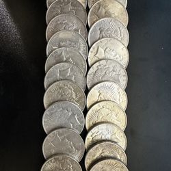 American Silver Fractional Peace Dollars Coins Coin Bullion Ounce Oz 