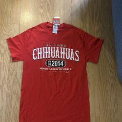 el paso chihuahuas adult small red shirt