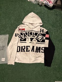 Vale Forever White Collage Hoodie Size Small