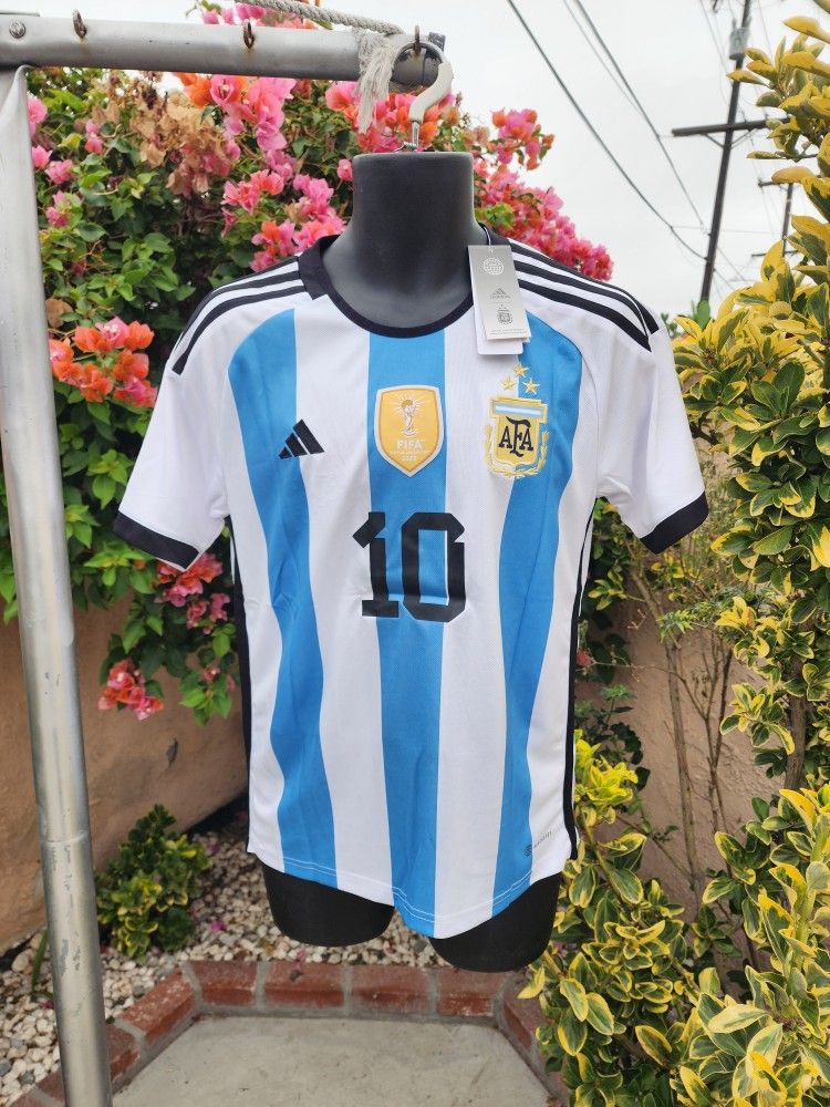Argentina Home Messi Soccer Jersey 2023 