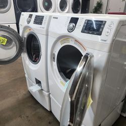 👌🎈SAMSUNG SET STEAM WASHER AND GAS DRYER 💢 
