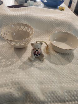 Lenox Bowls And Teddy's 100 Anniversary 