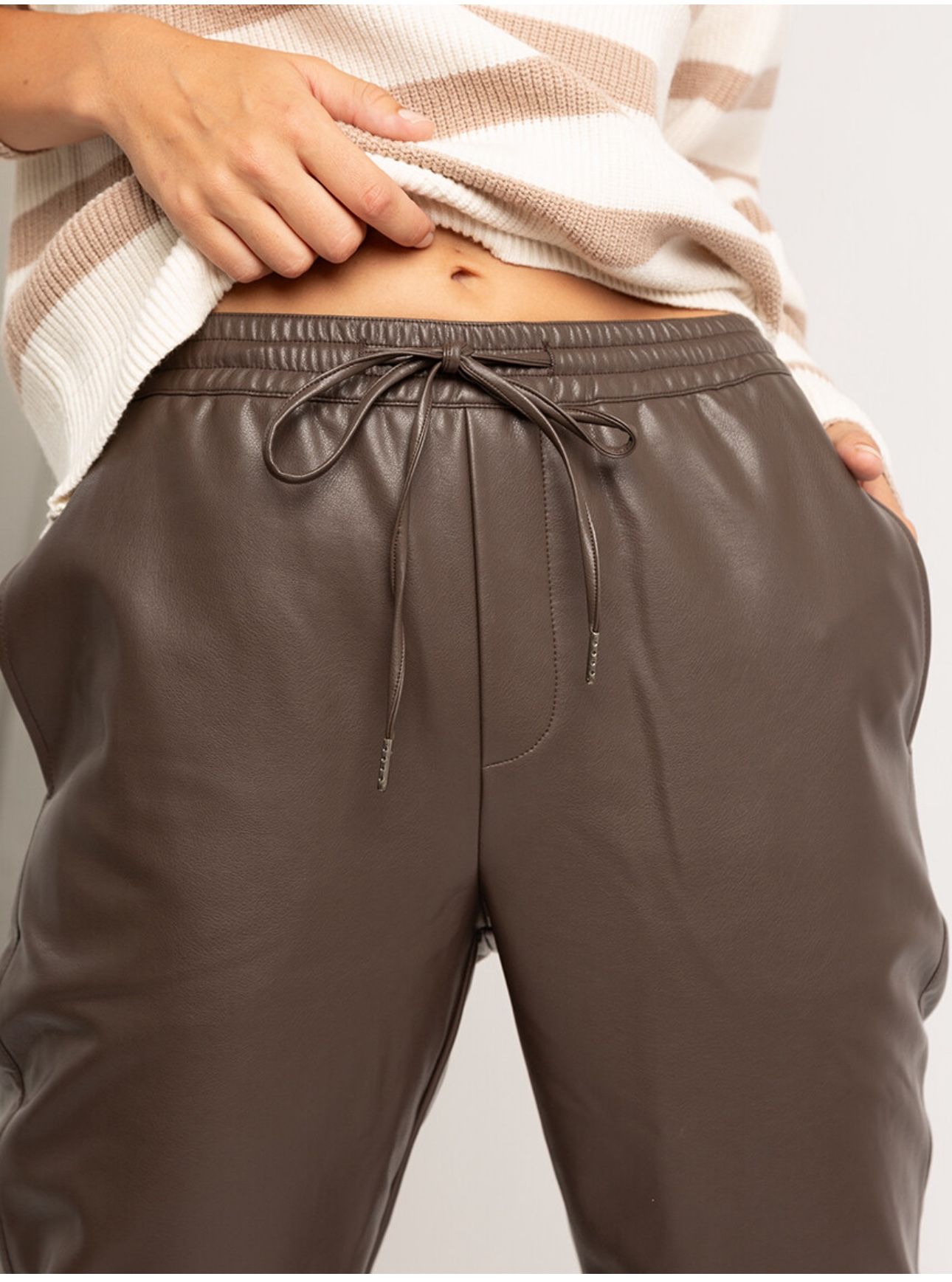 Banana Republic Slim Vegan Leather Jogger