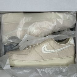 BRAND NEW STUSSY NIKE AIR FORCE 1 FOSSIL SZ 11