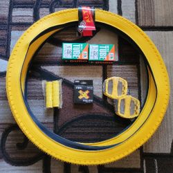 NEW Bicycle Bmx Cruiser Parts Bundle 26" Yellow