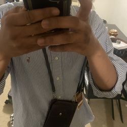 Dark Brown Crossbody Bag & wallet