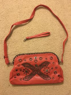 NWT red studded crossbody