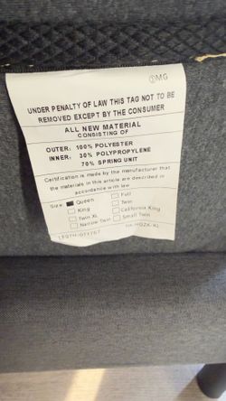 Queen size mattress