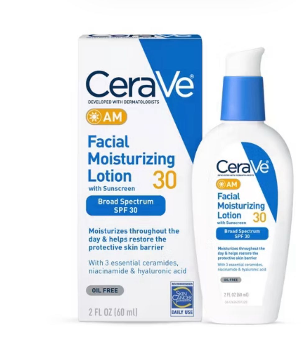 Two CeraVe Facial Moisturizing Lotion With Sunscreen