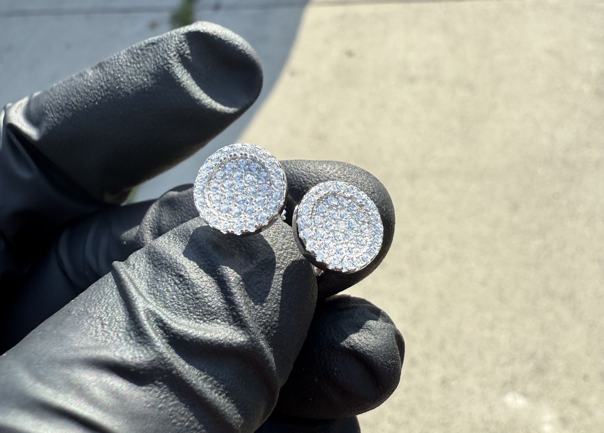 Flats Silver Earrings 