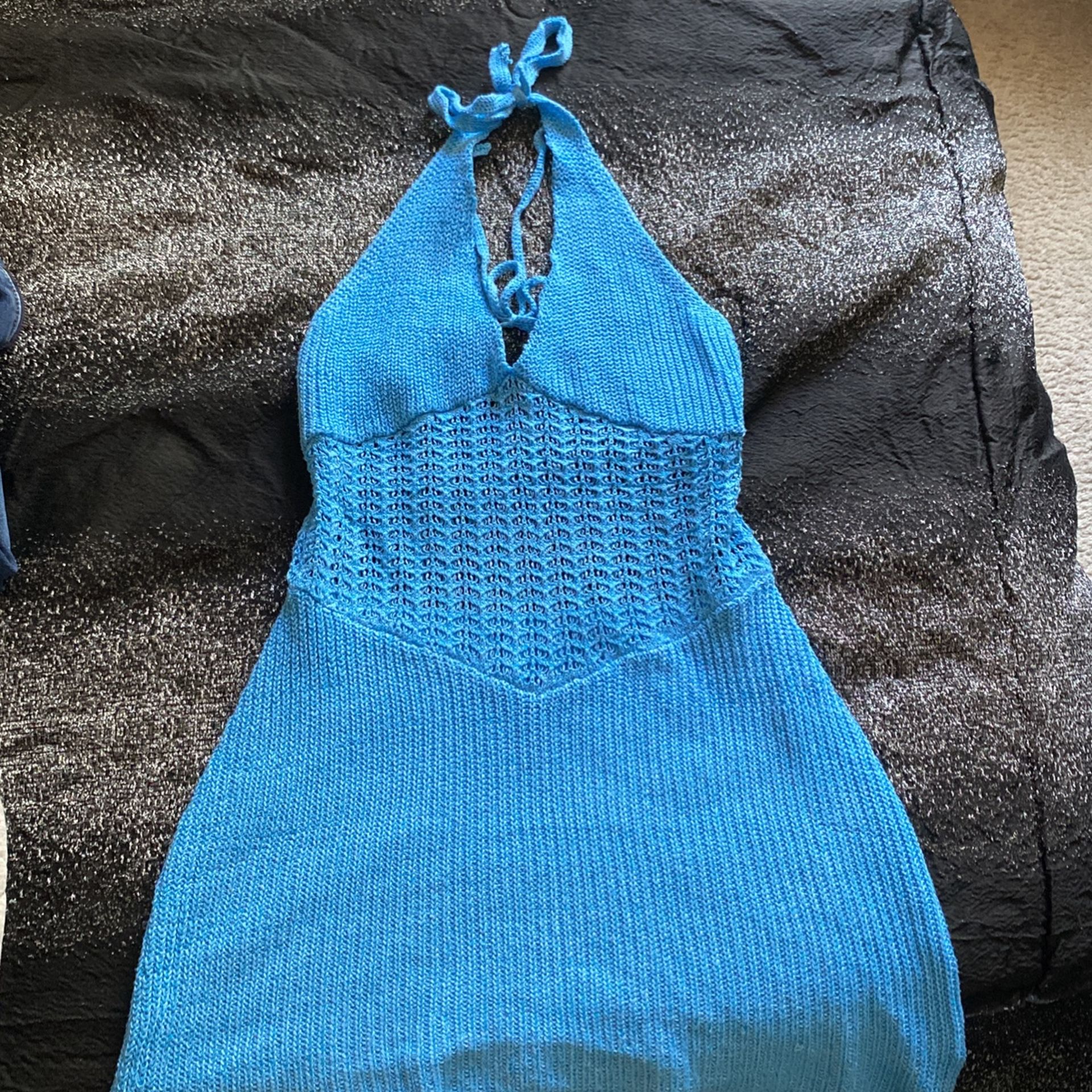 Blue Knitted Dress Size M (M/L)
