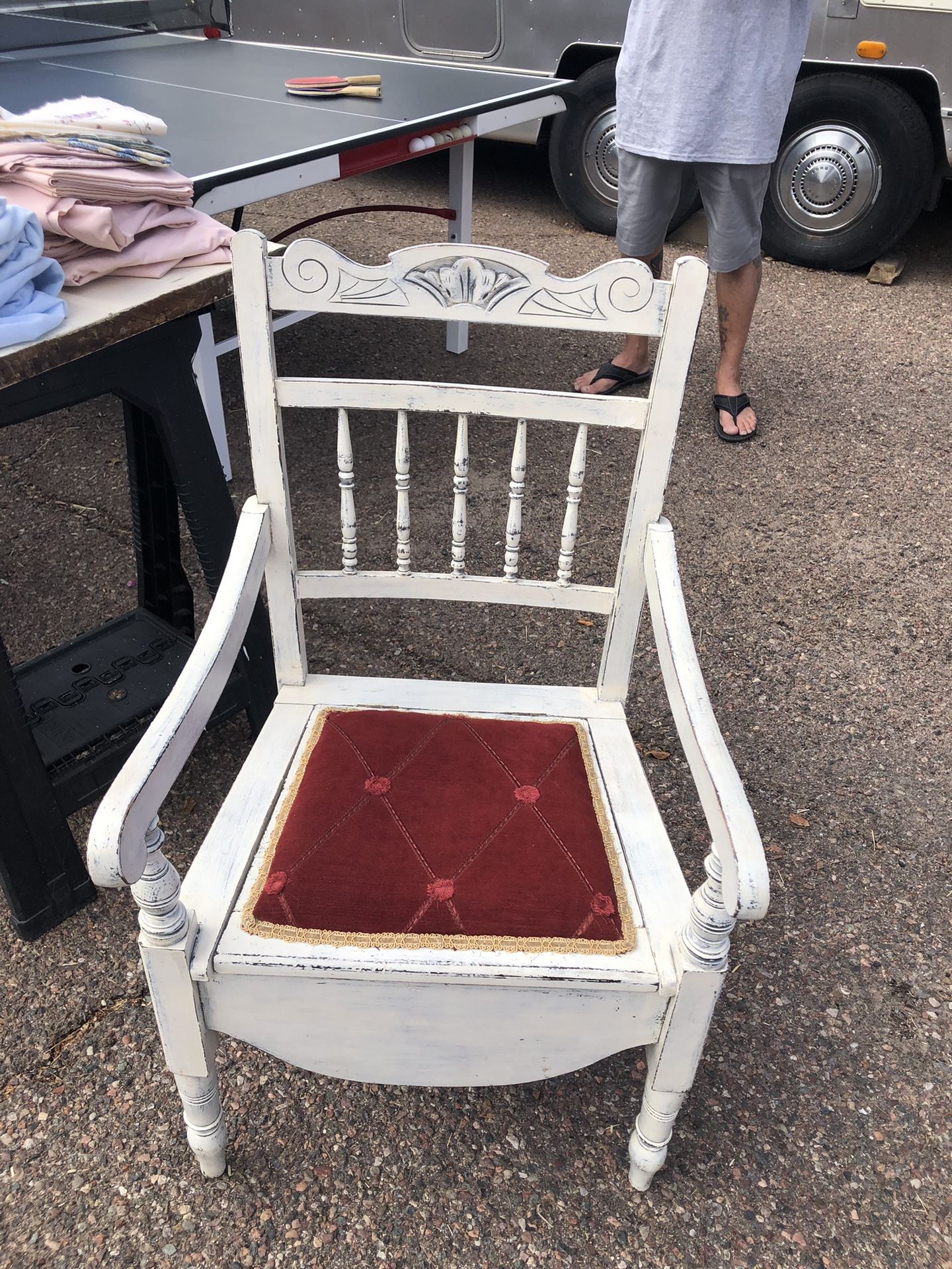 Antique Adult Potty Chair