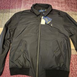 Polo Ralph Lauren Performance Windbreaker Packable Water Resistant jacket mens size Large NEW