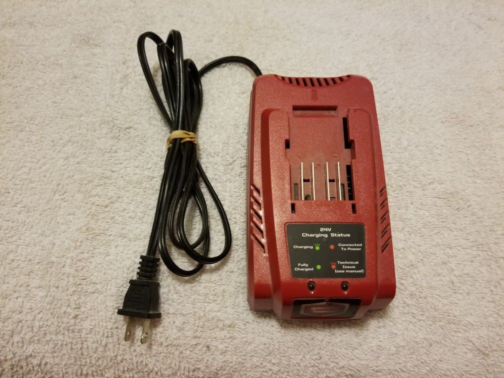 Craftsmen 24volt lithium ion battery charger