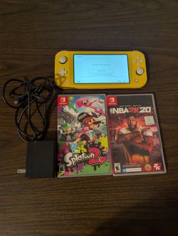 Nintendo Switch Lite Bundle Splatoon NBA