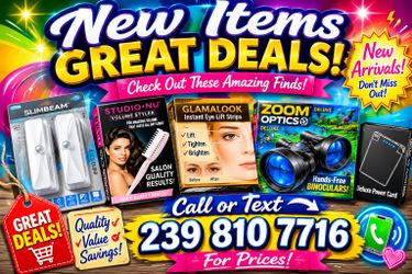 Various items still available