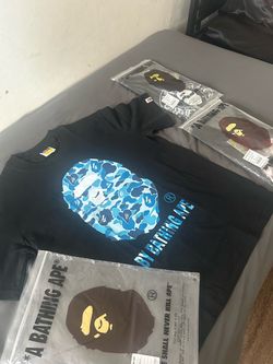 Blue/White Camo Bape Tee READ DESCRIPTION