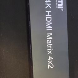 4K HDMI Matrix Splitter 4x2-Way HDMI Connectivity Video Splitter Switch