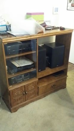 Entertainment Center and stereo system
