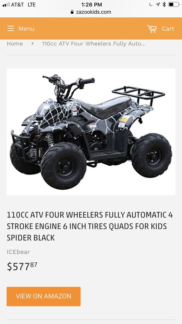 Kids Coolster 110 cc quad for sale for Sale in Los Angeles 