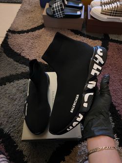 Balenciaga speed grafiti black