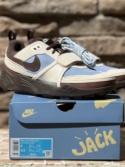 Nike Zoom Field Jaxx Travis Scott Leche Blue Sneakers Shoes Size 8 Men