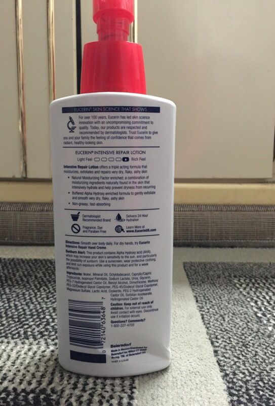 Eucerin intensive Repair natural moisturizer