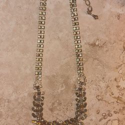 Rhinestone necklace VTG