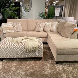 Dovemont Putty 2-Piece Right-Arm Facing Sectional With Chair And Ottoman
Ashley Furniture$10 Down Payment And Financing Available