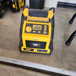 Cat jump start and compressor.