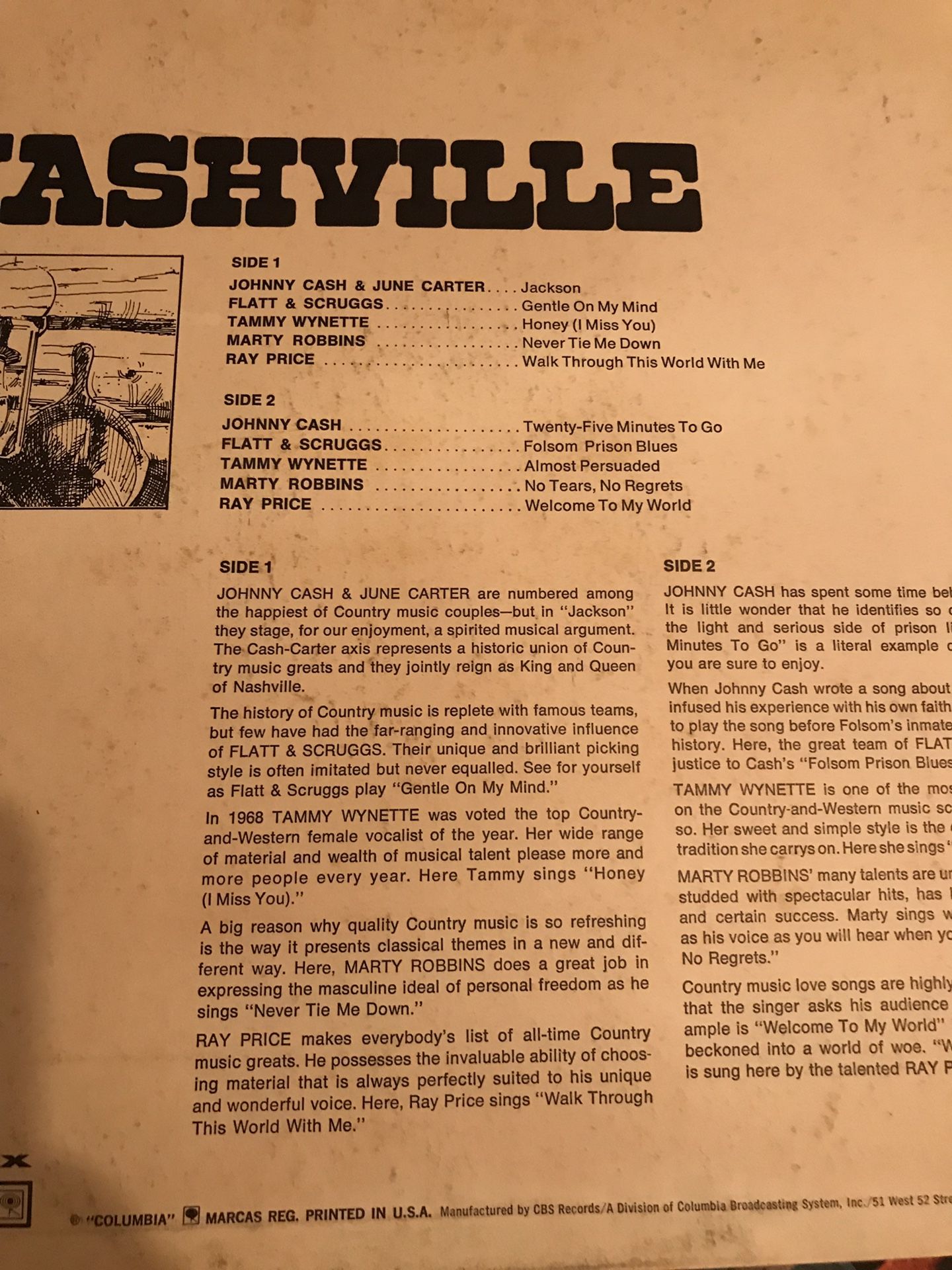 Vinyl record Nashville