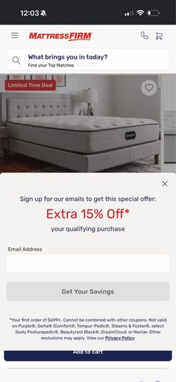 Beautyrest mattress king size super comfortable