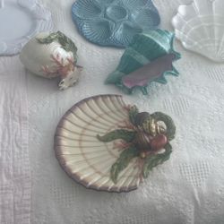 Sea Shell Beachy Ceramic Decor