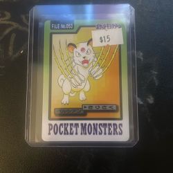 Pokemon Japanese Carddass Bandai Nintendo 1997 Card 