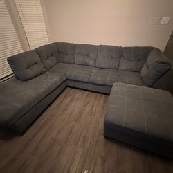 L-SHAPE SOFA and OTTOMAN