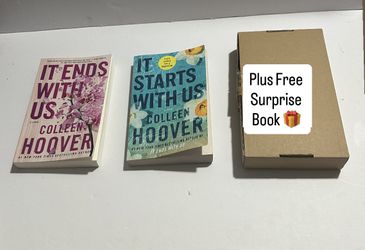 Colleen Hoover Book Set – It Ends With Us & It Starts With Us (Bundle) Plus Surprise Gift 🎁 Book For The Holidays