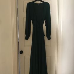 Hunter Green maxi Dress 