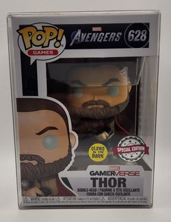 Funko POP Avengers Thor #628 GITD Exclusive W/Protector 🔥