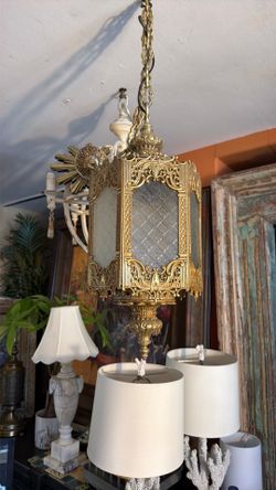 Mid Century solid Brass pendant light