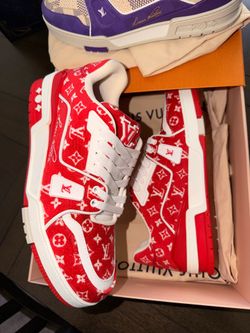 Louis Vuitton Trainer Red Monogram