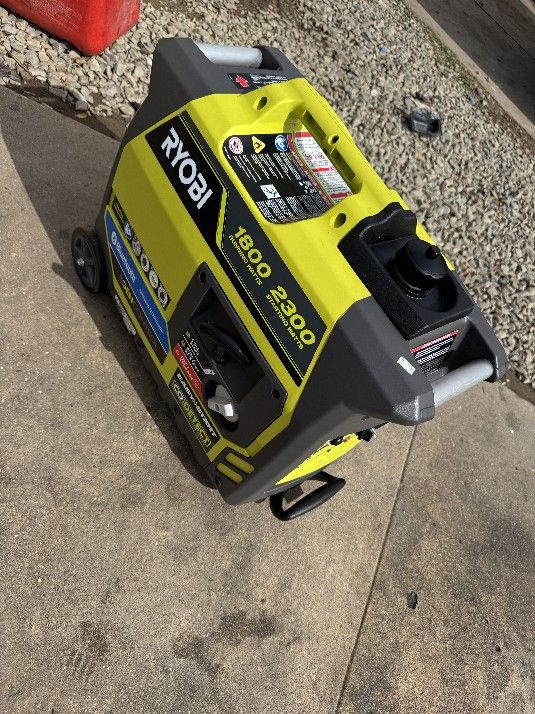 RYOBI 2,300-Watt Recoil Start Bluetooth Super Quiet Gasoline Powered Digital Inverter Generator with CO Shutdown Sensor 397
