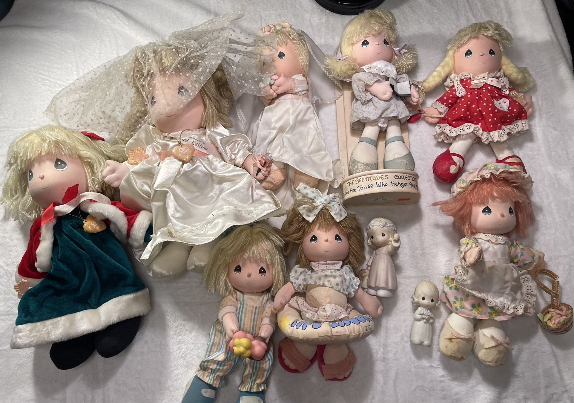 10pc Precious Moments Dolls Figurine Collection 