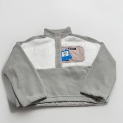 Columbia Lodge Sherpa Pullover in Dove Sea Salt Crushed Clay NWT XL