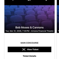 BOB MOSES & CANNONS: AFTERGLOW TOUR