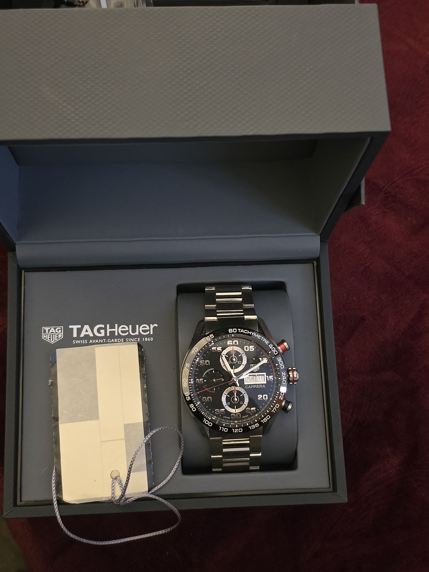 Tag Heuer Carrera Watch with watch winder box
