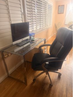 Desk and chair