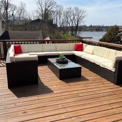 14 Piece Outdoor Patio Furniture Bundle Set *In Gray*