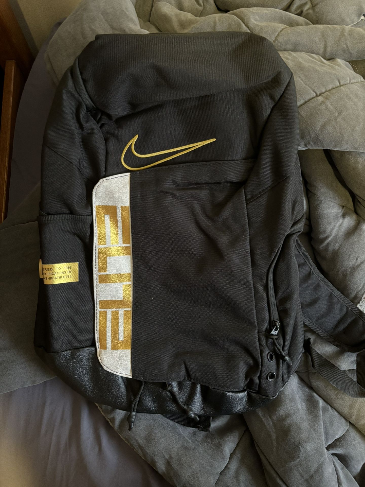 Nike Elite Hoops Basketball Backpack Gold 