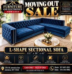 navy blue velvet designer  sectional