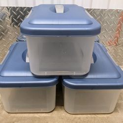 Sterilite Storage Containers with Lids and Handles